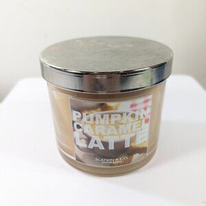 Slatkin & Co Bath & Body Works Pumpkin Caramel Latte Candle jar discontinued